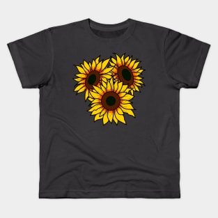 Sunflower Trio Kids T-Shirt